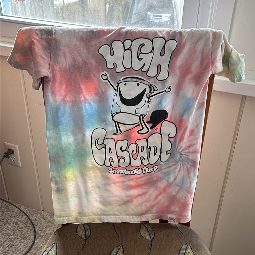 High Cascade Snowboard Camp Tie Dye Tee